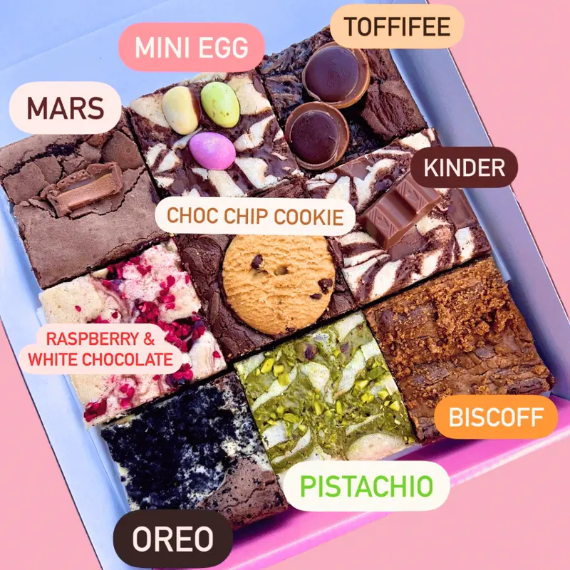 Blondies Bakes - Brownie & Blondie Mixed Box - 9 Flavours 0
