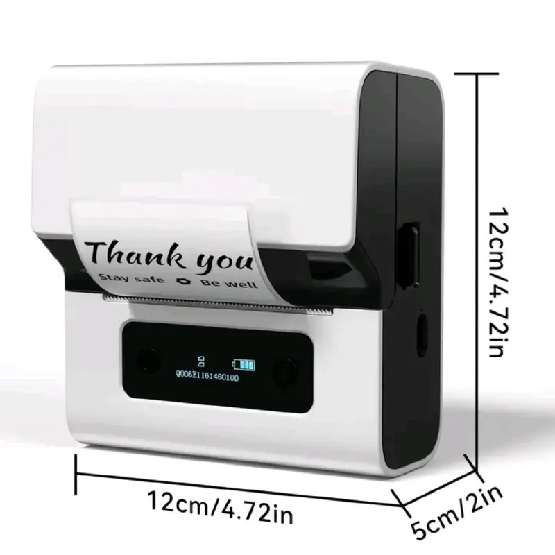 Thermal Printer - Ink Free - Compact and Portable 0
