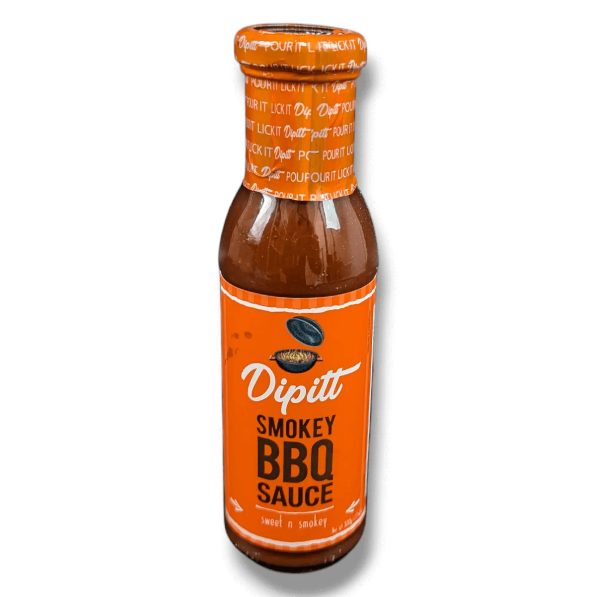 Dipitt Smokey BBQ Sauce- Sweet & Smokey, Halal, No Artificial Flavors, 300g