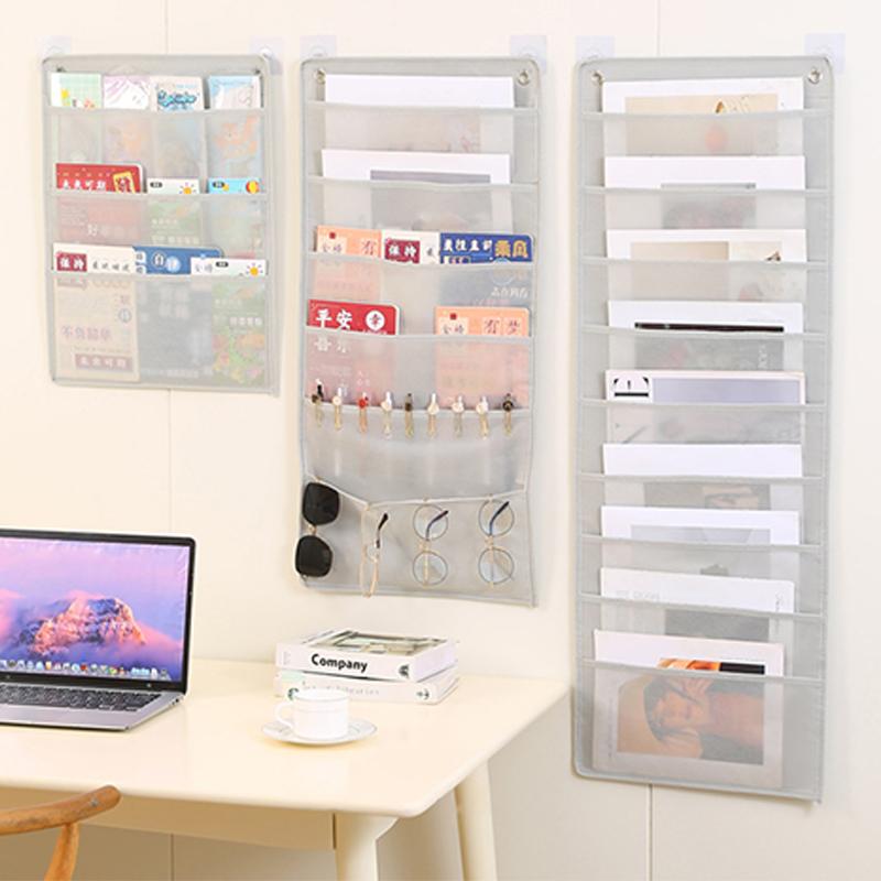 Document Hanging Storage Bag Oxford Cloth Storage Pocket Chart Hanging File Folding Holder Cascading Fabric Organizer For Office 2