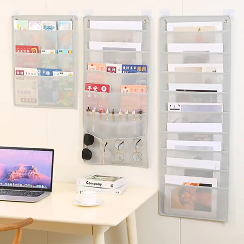 Document Hanging Storage Bag Oxford Cloth Storage Pocket Chart Hanging File Folding Holder Cascading Fabric Organizer For Office 2