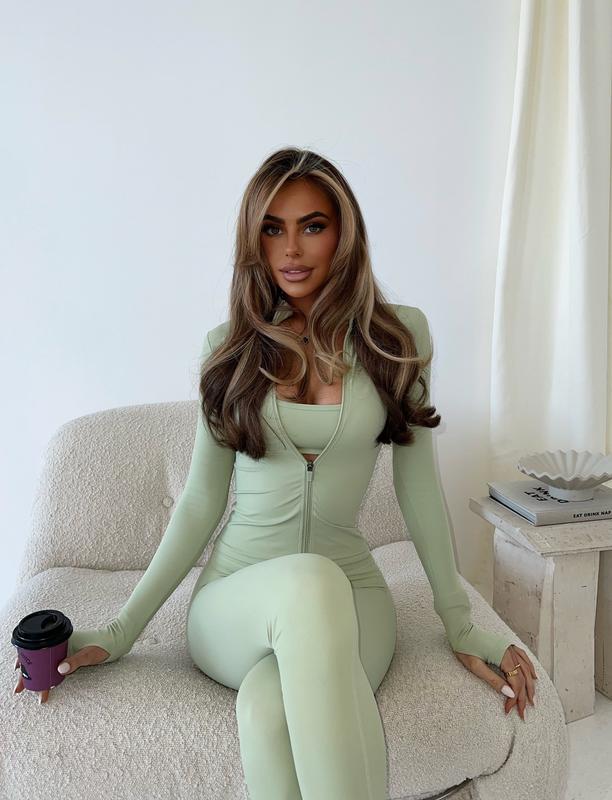 Basic Sculpt Jacket - Pastel Green 1