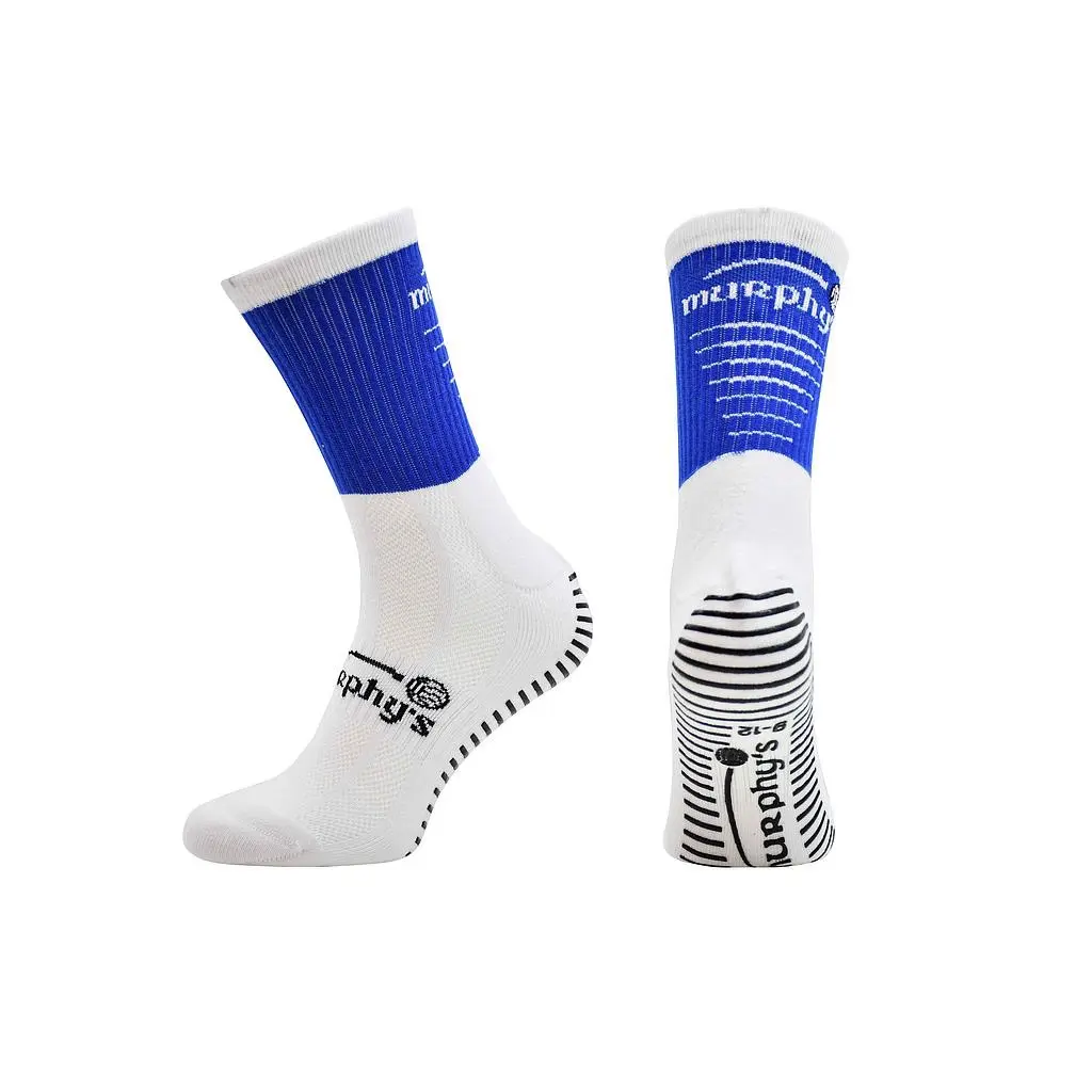 Murphy’s Pro Mid Grip Socks - Royal & White