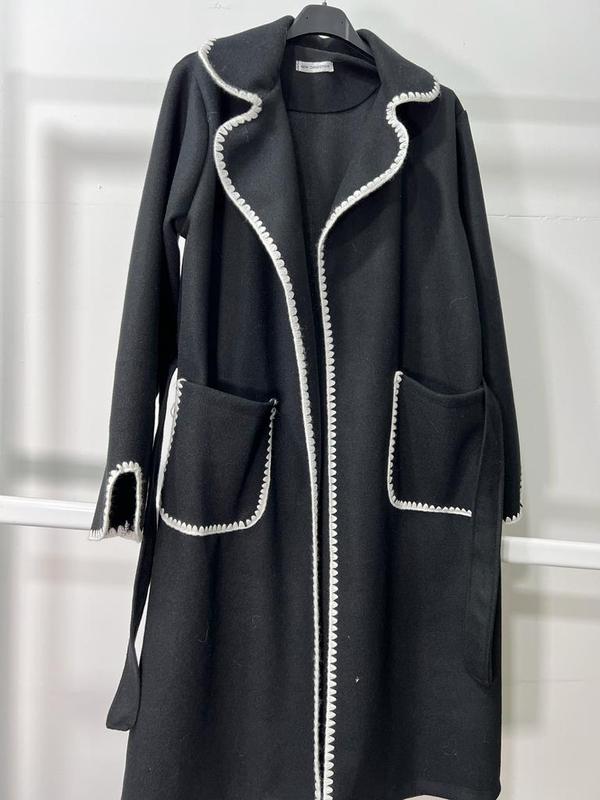 Ladies Women Long Coat With Belt trench style Casual Womenswear Comfort Outerwear Long Sleeve Longsleeves Lady Tops 2