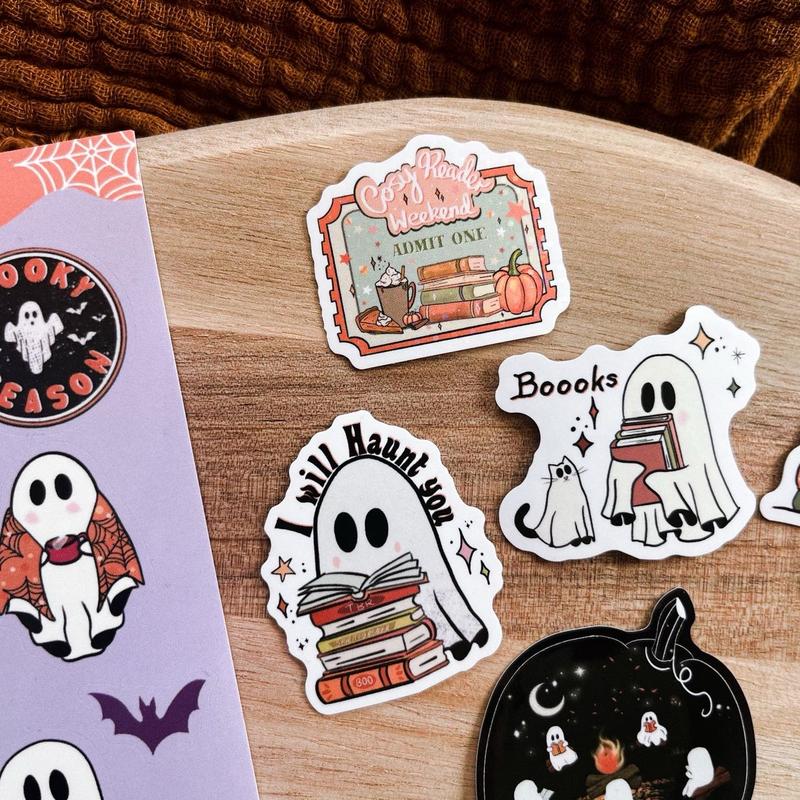 Spooky ghosts sticker bundle for kindles and journaling 4