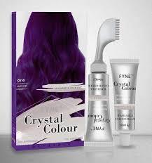 Product Introduction of FYNE crystal colors semi-permanant hair dye Haircare no amonia no peroxide 2*50 ml neon yellow 2
