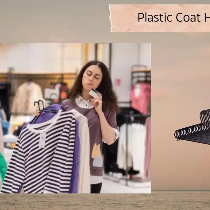 100 BLACK ADULT CLOTHES PLASTIC HANGERS COAT TROUSERS/HANGERS W TROUSER BAR Organiser Hanging 5