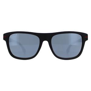 Hugo Boss Sunglasses BOSS 1322/S BLX T4 Matte Black Red Silver Mirror for Male - Menswear - Mens - Sunglasses - Eyewear - Summer