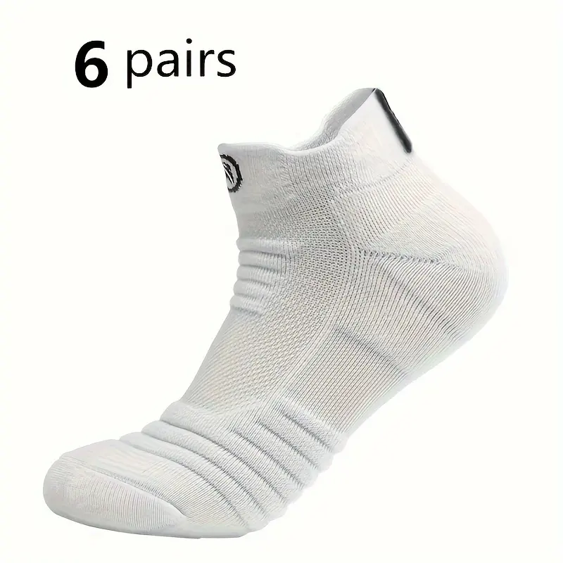6 Pairs of Unisex Athletic Socks - Ultra-Comfortable, Thick Cushioned, Non-Slip, Sweat-Wicking, Breathable, Shock-Absorbing & Moisture-Management for High-Intensity Running, Hiking & Fitness Activities 2