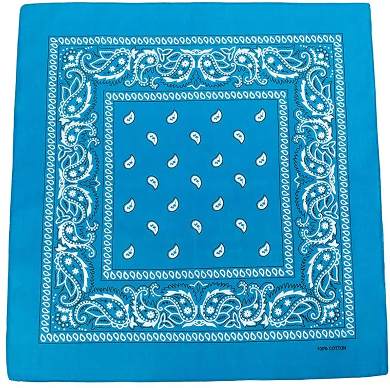 World of Shawls Cotton Paisley Bandanas Headband Scarf Print, Fashion Hair Accessory, Sports, Multifunctional 7