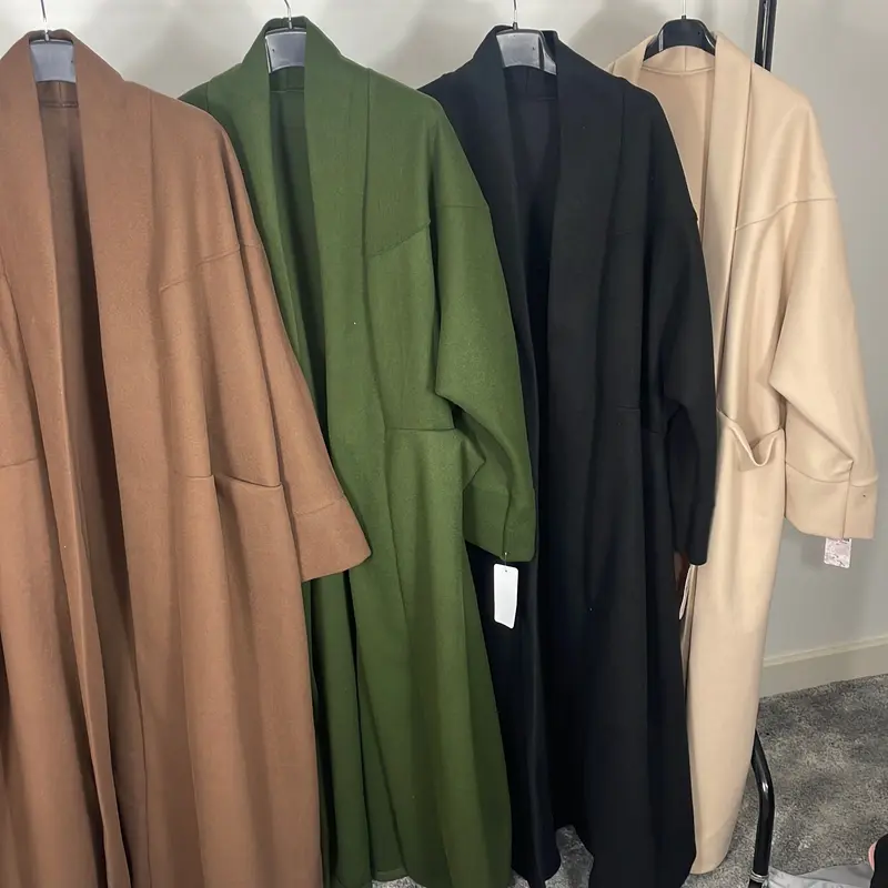 Coat with Pockets Trench Style one size 2