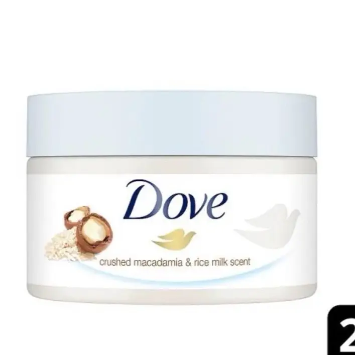 Dove Body Scrub Crushed Macadamia & Rice Milk 225ml