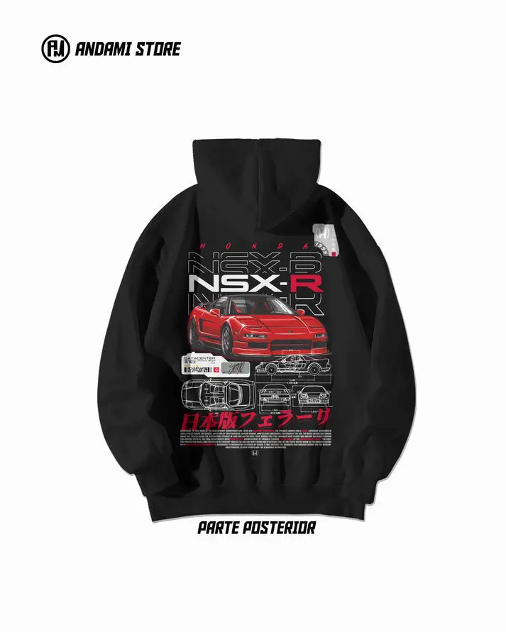 Retro Hoodie Honda NSX-R Vintage Women & Men, Crewneck Casual Shirt, Top Style Sweatshirt