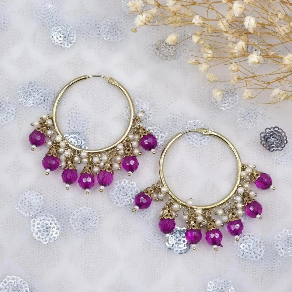 Sanjana-    Hoop Earrings