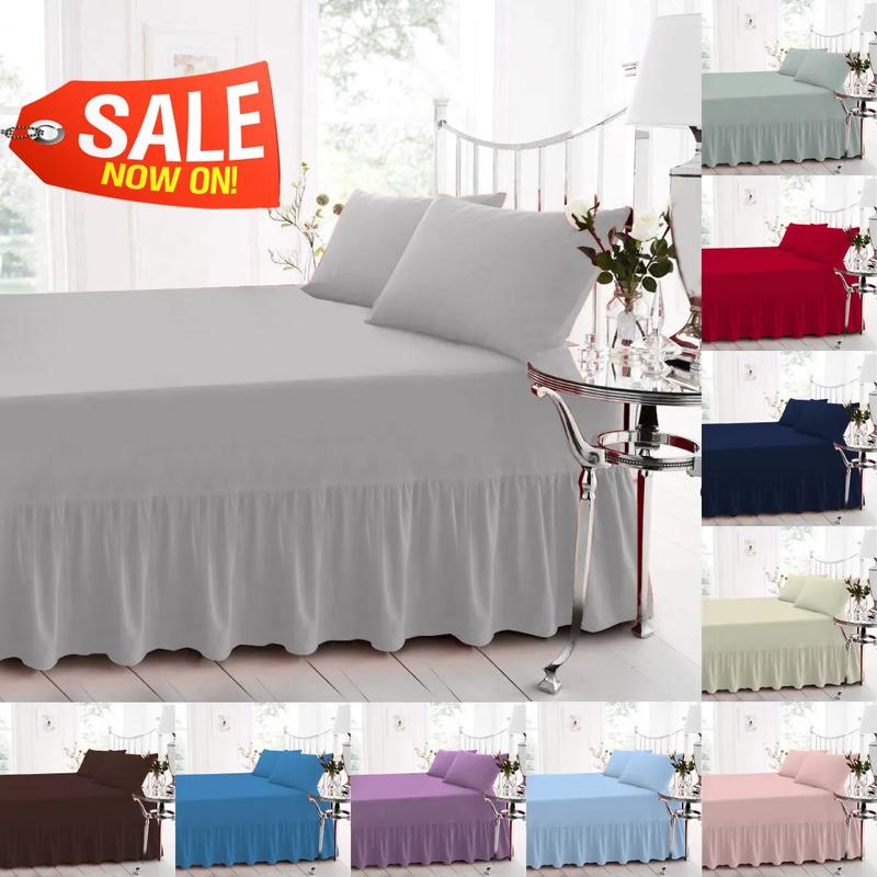 Extra Deep Fitted Valance Sheet Bed Sheets Single Double King Super King Size in Multiple Colors And Multiple Sizes ( Single, Double, King, Super King ) With Free Shipping and Free Return, Long lasting Quality fitted sheet deep fitted pillow  cases 2