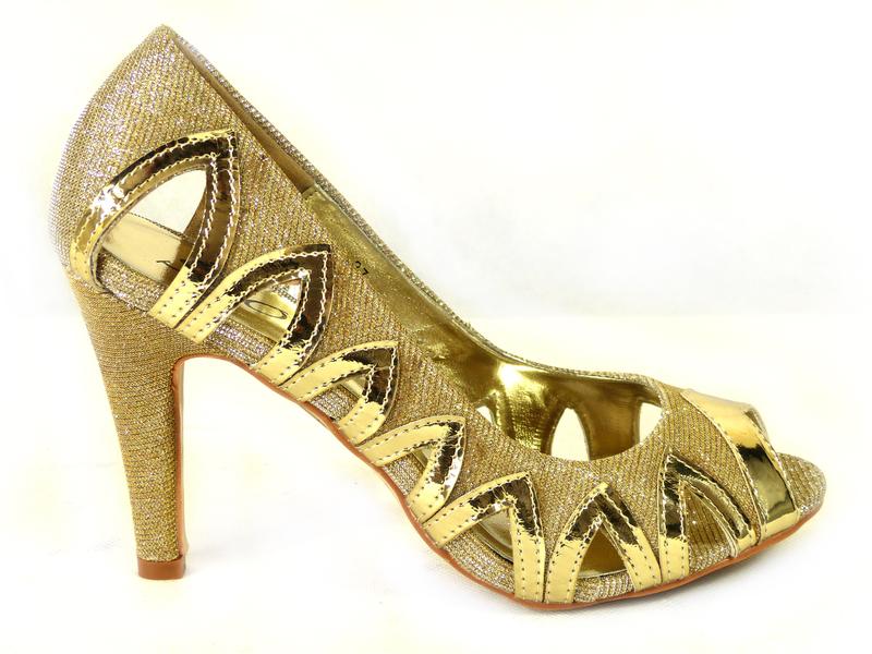 WOMENS LADIES HIGH STILETTO HEEL GLITTER PLATFORM PEEP TOE PARTY SHOES SIZE 3-8 Elegant Fashion 0
