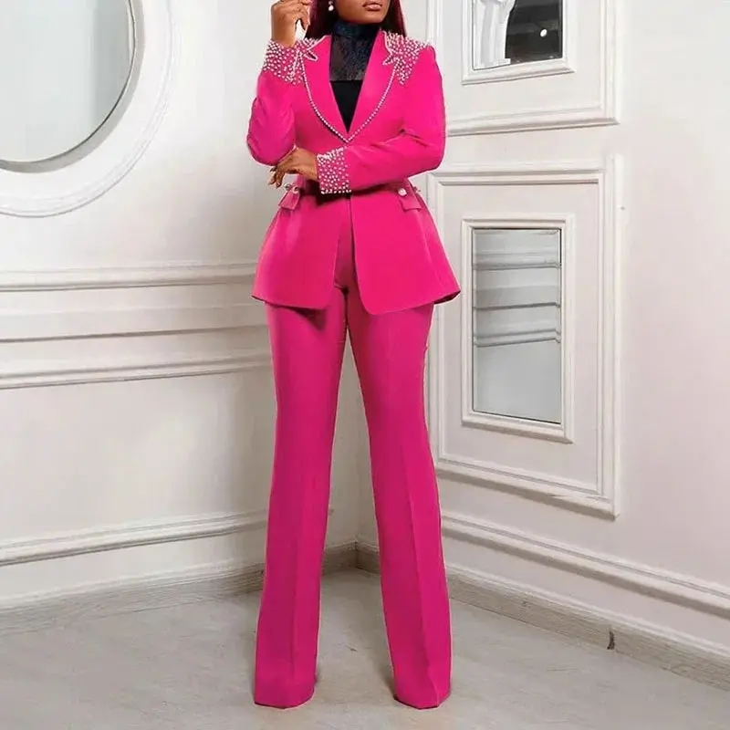 Luxury Elegant Formal Two Piece Set for Women Matching Sets