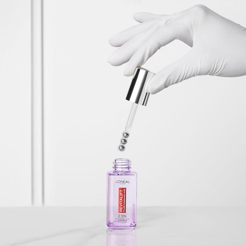 L'Oréal Paris 2.5% Hyaluronic Acid and Caffeine Eye Serum, Revitalift Filler, Replumps, Brightens And De-Puffs Eyes – 20ml Gentle Skin Care Comfort 3