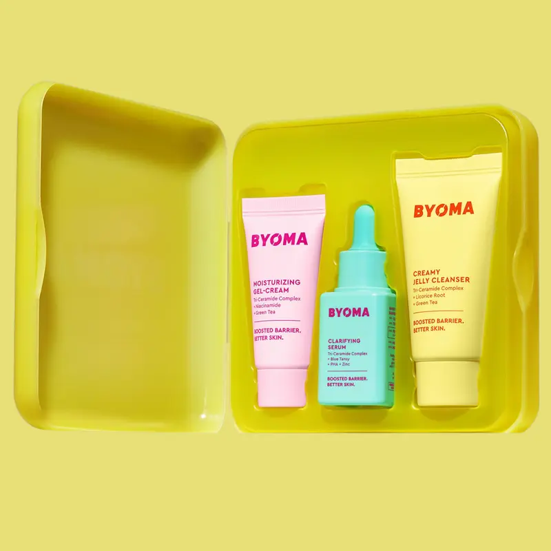 BYOMA Clarifying Starter Kit - Mini Cleanser 30ml + Mini Light Cream 15ml + Mini Clarifying Serum 15ml 2