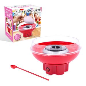 Global Gizmos Candy Floss Machine / Carnival Style Cotton Candy Maker / Spinning Tool Included / Red / 26cm x 19cm / Sweet Treat /