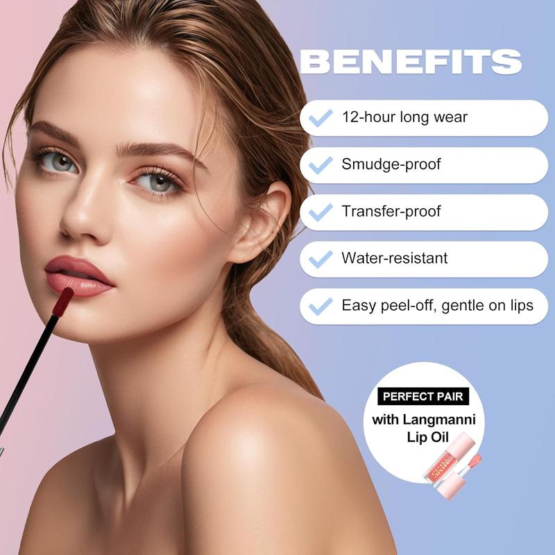 Cilrofelr Peel Lip Liner Set - Rose Shade, Waterproof & Smudge-Proof Matte Lip Liners - 3 Colors Gift Makeup for Girls - Eyeliner, Lipliner 1
