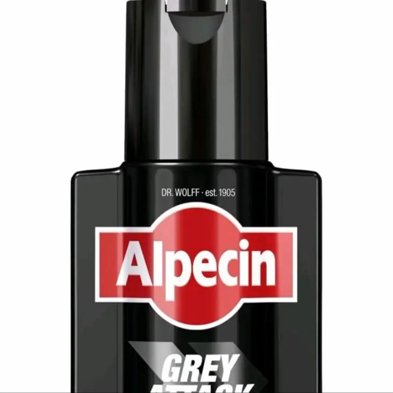 Alpecin Grey Attack Caffeine & Colour Shampoo for Men 1x 200ml | Gradually Darker and Stronger Hair | Controlled & Natural Looking Colour Effect for Less Greys | Against Thinning Hair Haircare Daily Cleansing Cleanser Comfort Conditioner