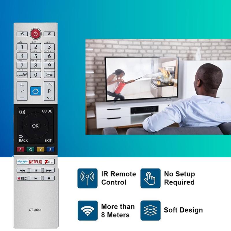 Universal Replacement For Toshiba Remote Control Ct-8541, Toshiba Tv Remote Controls Is Perfect Replacment For Toshiba Tv, Lcd, Led And Hdtv Toshiba Remote Control Universal tv Remote Toshiba. 3
