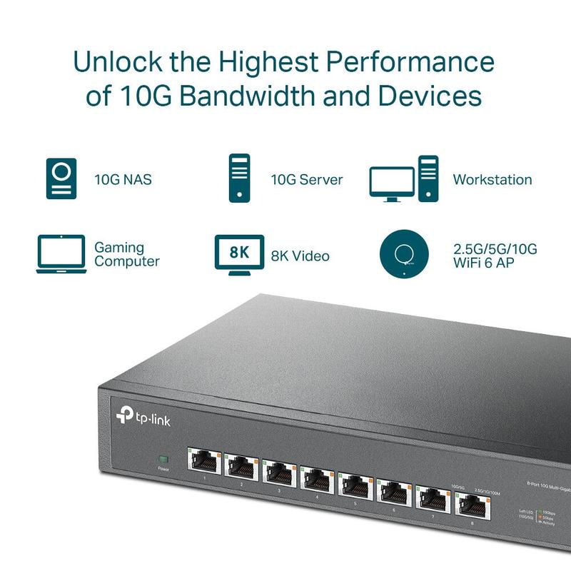 TP-Link 8-Port 10G Desktop/Rackmount Switch 4
