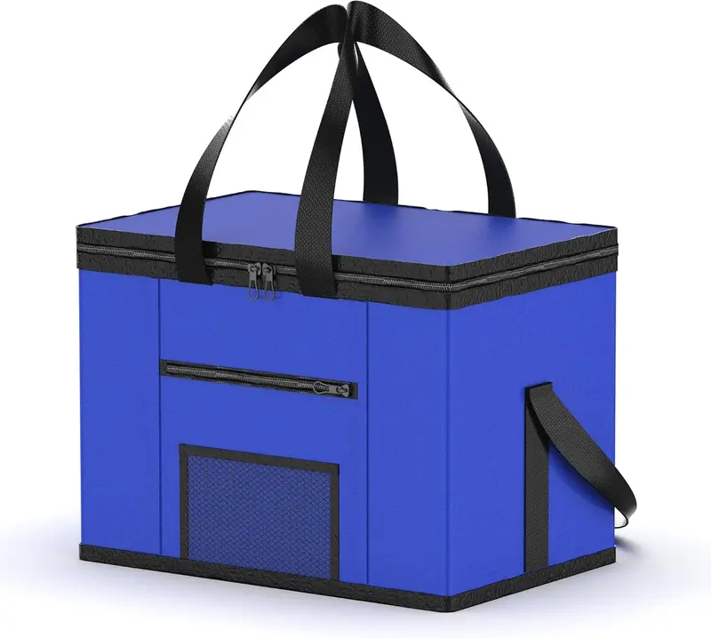 ZENO Cooler Bag | 28L Cool Bag Box | Thermal Food Delivery Bag | Large Insulated Picnic Lunch Bag | Cool Box | Grocery Shopping Bags | Cooling Bag for Camping BBQ Shopping Fishing Family Outdoor 8