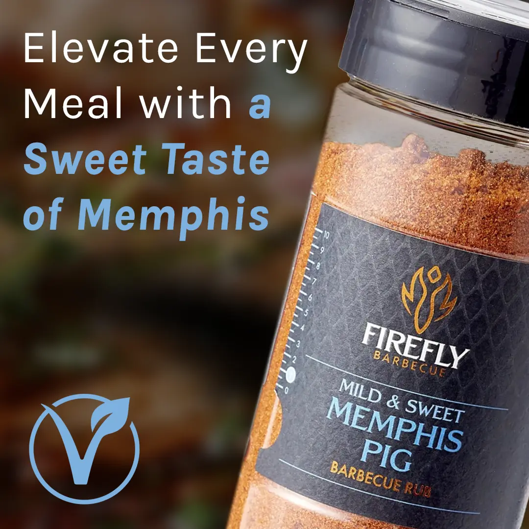 Firefly BBQ Memphis Sweet & Savoury Pig Rub - Premium Barbecue Seasoning Blend