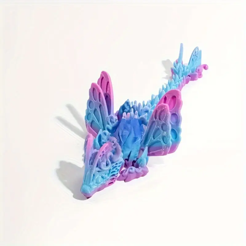 3D Printed Butterfly Dragon Egg Gift Set - Colorful Gemstone Dragon Figurine, Creative Home Decor & Unique Birthday/Holiday Present 4