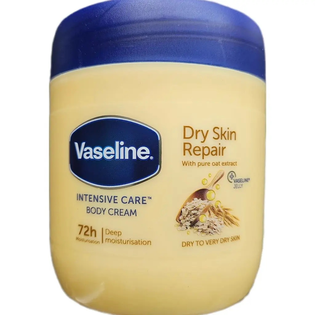 Vaseline Intensive Care Body Cream Dry Skin Repair With Pure Oat Extract 400ml