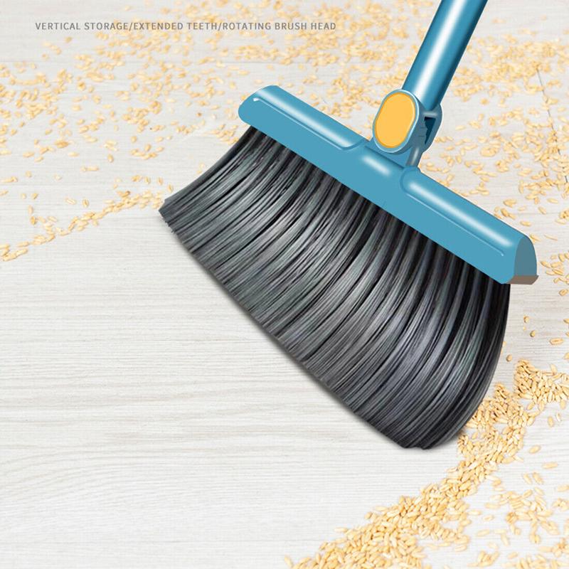 Product Introduction of Long Handled Dustpan and Brush Set Strong Metal Handle Dust Pan & Broom Sweeper Cleaning Collapsible 13