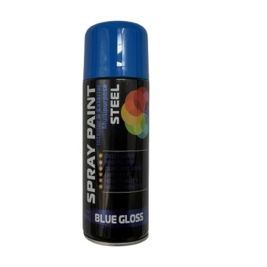 2 X 400ml All Purpose Steel Spray Paint Dry Fast Premium Quality Aerosol Branded New griefer  bicycle matte Gloss black  satin wood finish 2