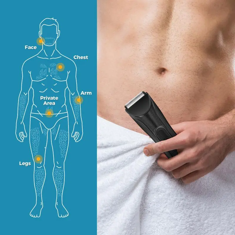 【UK Seller】Body & Manscaping Trimmer for Men, 3 In 1 Electric Cordless Body Hair Trimmer, Waterproof Beard Trimmer Electric Shaver, Cordless Groin Hair Trimmer For Men, Gift For Boyfriend, Gifts for Men。 5
