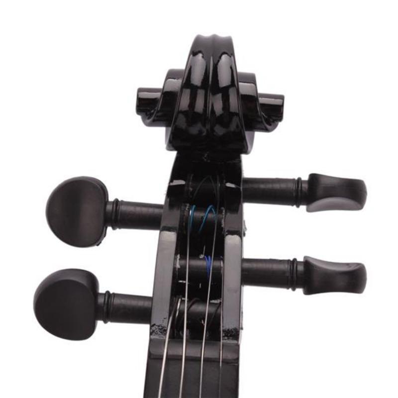 Product Introduction of YNIQUE 4/4 Acoustic Violin Set with Case, Bow, and Rosin (Black) 46
