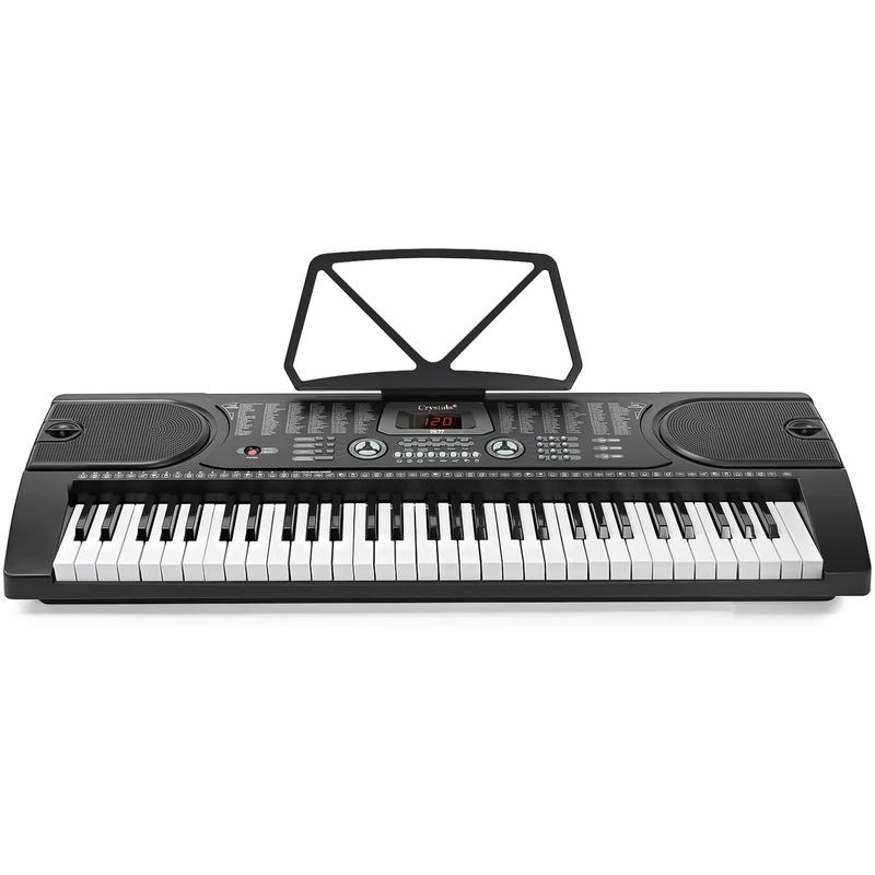 Crystals 61 Keys Electronic Teaching Keyboard Digital Music Piano Instrument with Microphone 5