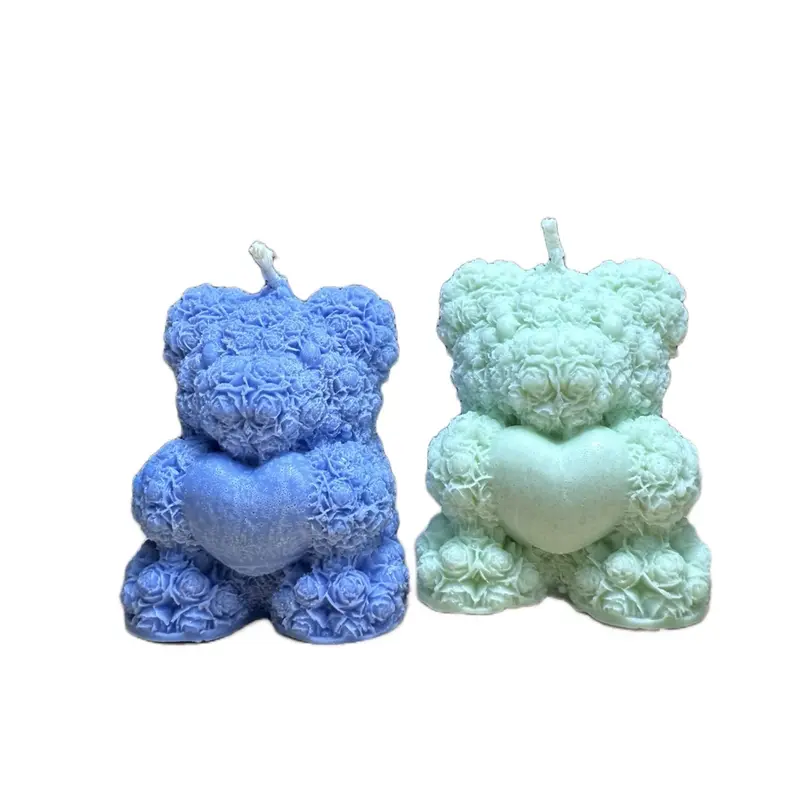 Teddy Bear Candles - Perfect for Home Decor and Festive Ornaments Decoration 2
