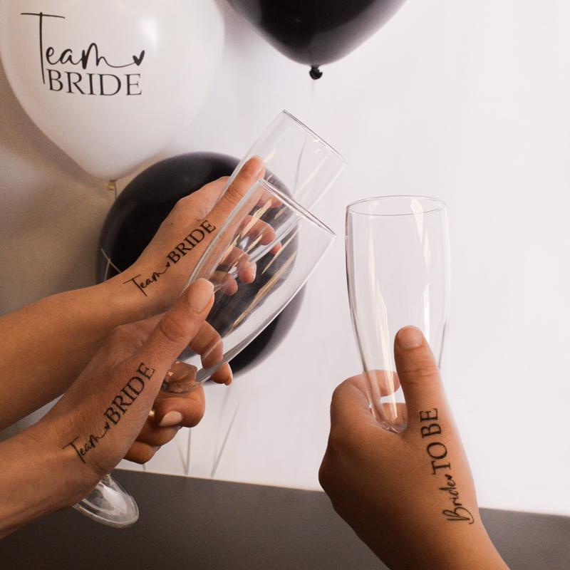 Team Bride and Bride To Be Temporary Tattoos - Hen Night, Hen Party Gift Bag Filler, Hen Night Accessories, Team Bride Hen Party Accessories, Hen Party Favours, Bride Gifts, Bridal Party Gifts, Bridesmaid Proposal 2