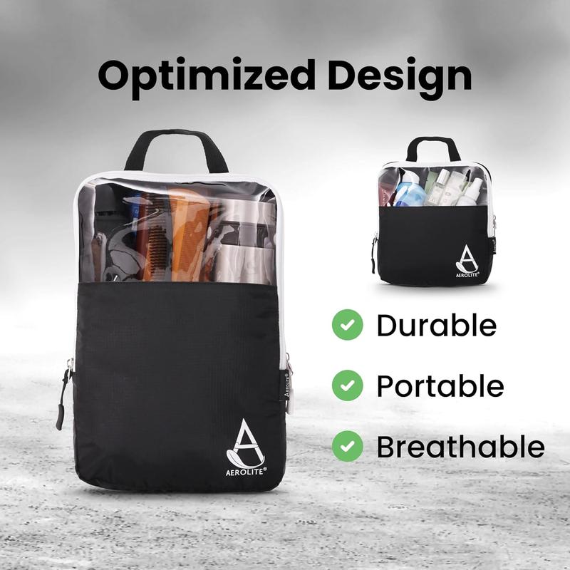 Aerolite Packing Cubes for Suitcases with Digital Luggage Scale and TSA Padlock, 6-pieces Expandable Travel Luggage Packing Organizers With Accessories Ultra Lightweight 5