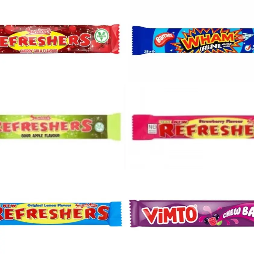 Chew Bars - 20p Each - 5 VEGAN Options - Sweet Snack
