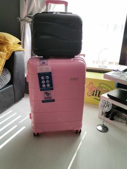 Product Review of [MissLulu Bags] Wave Design Lightweight Polypropylene Hard Shell 14'' Vanity Case (5 Colours) from s**6 0