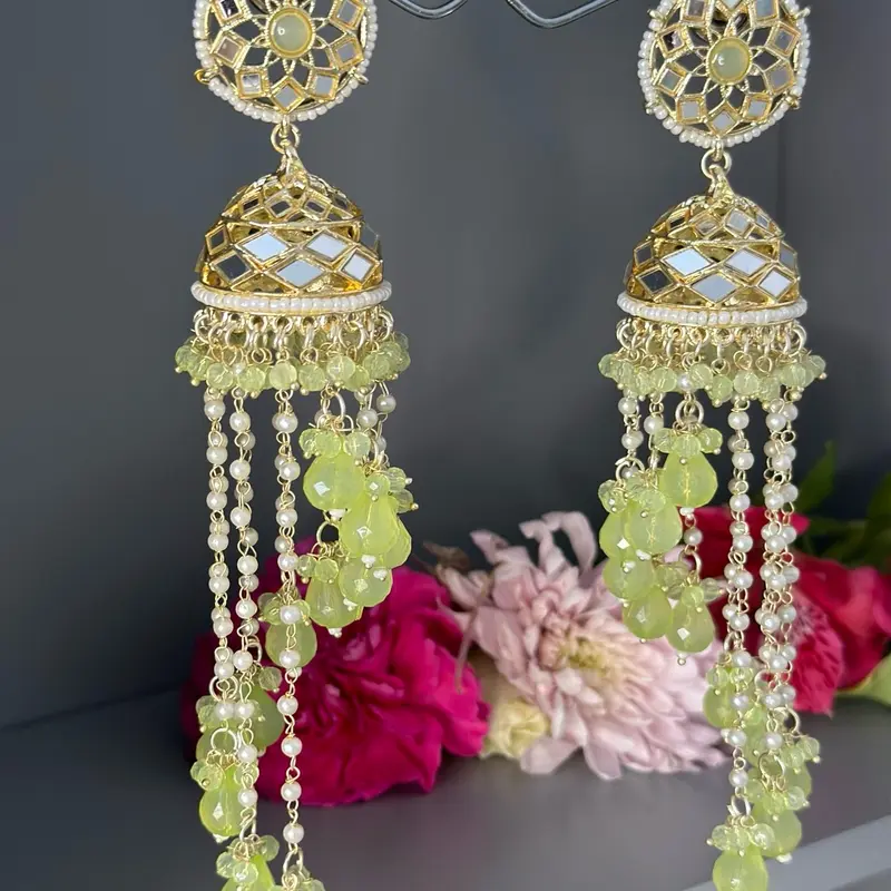 Mirrored Chandelier Earrings 2