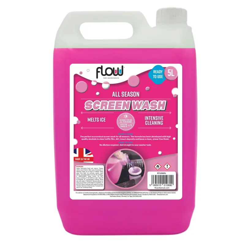 Flow All Seasons Ready To Use Screen Wash 5L 0