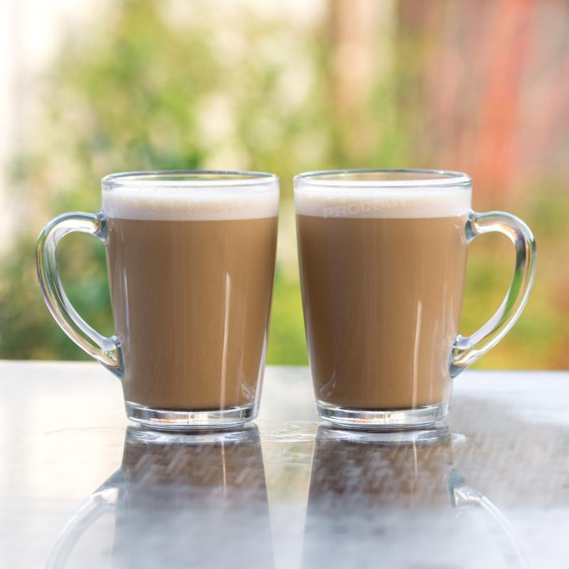 (2-3 days Arriverd) Set of 4 Glass Coffee Mugs 300ml Tea Cups Cappuccino Latte Hot Drinks Glasses Drinkware 0