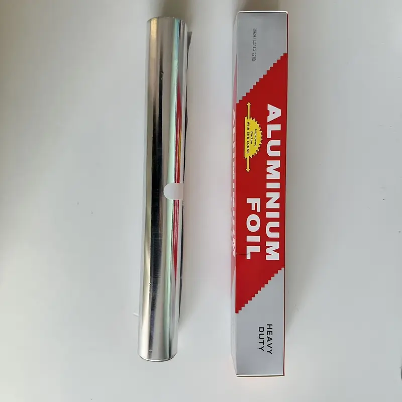 393.7 Inch Heavy Duty Aluminum Foil Roll - Disposable, Portable, High-Temperature Resistant Food Wrapping Paper for Grilling, Baking, Picnic, Kitchen 5