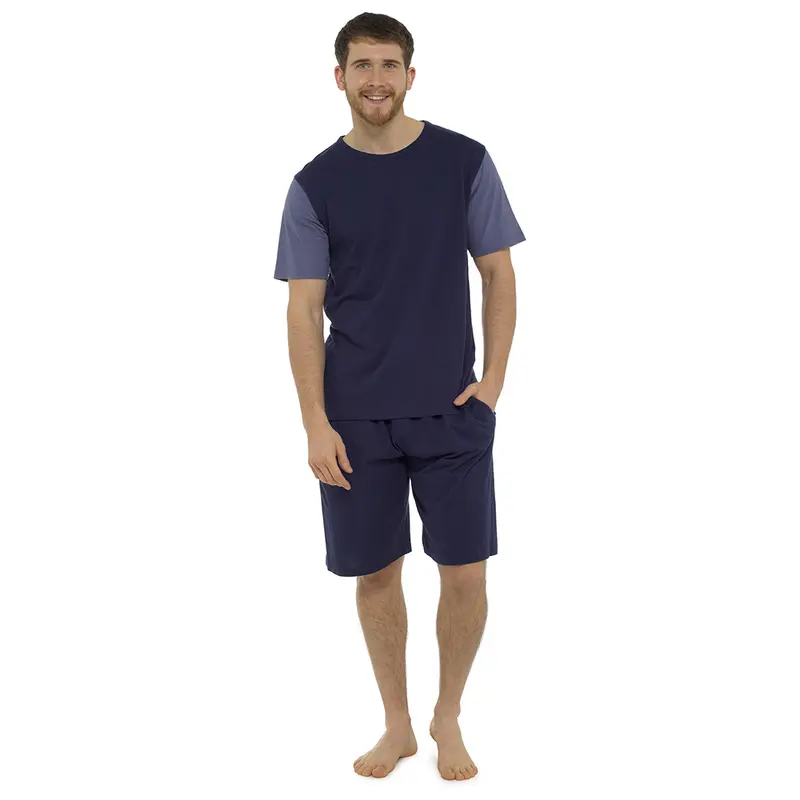 GM Apparel Mens Lounge Short Sleepwear T-Shirt Top Set Shorts PJs Full Set - RANDOM PICKED Loungewear Menswear 3