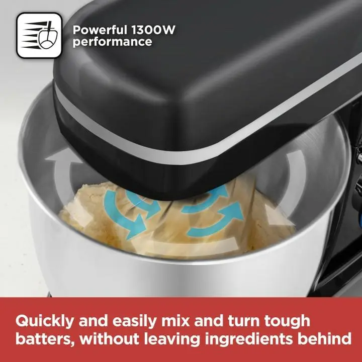 Black & Decker 1300W Stand Mixer – Black BXMX12054GB 3