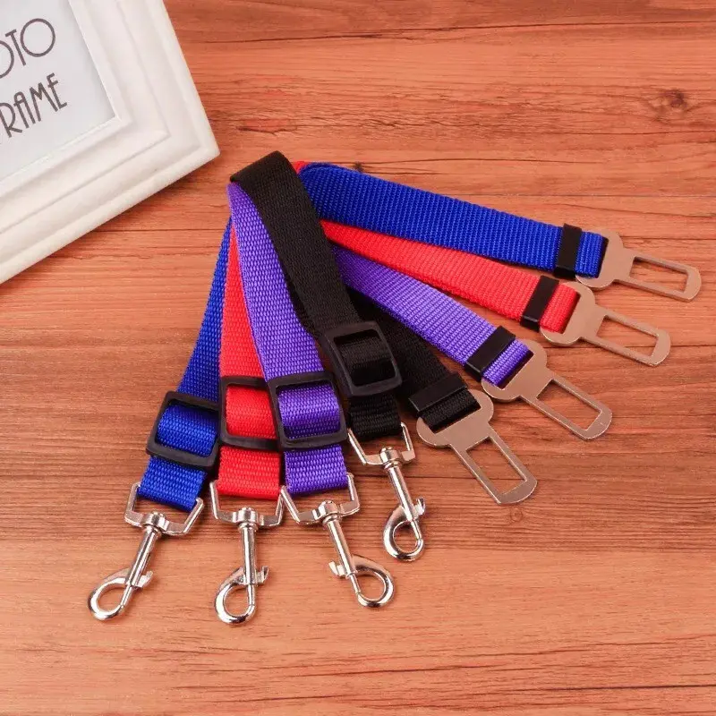 Pet Dog SEAT BELT Adjustable Travel Car Safety Harnesses Lead Restraint Strap harness 2