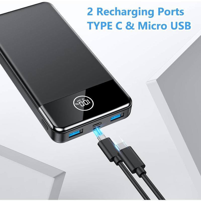 Power Bank Fast Charging 26800mAh, Portable Charger PD22.5W, PD3.0 QC4.0 USB-C/USB-A Output, Phone Battery Pack for iPhone 16 15 14 13 Plus Pro Max Mini, Glaxy 2
